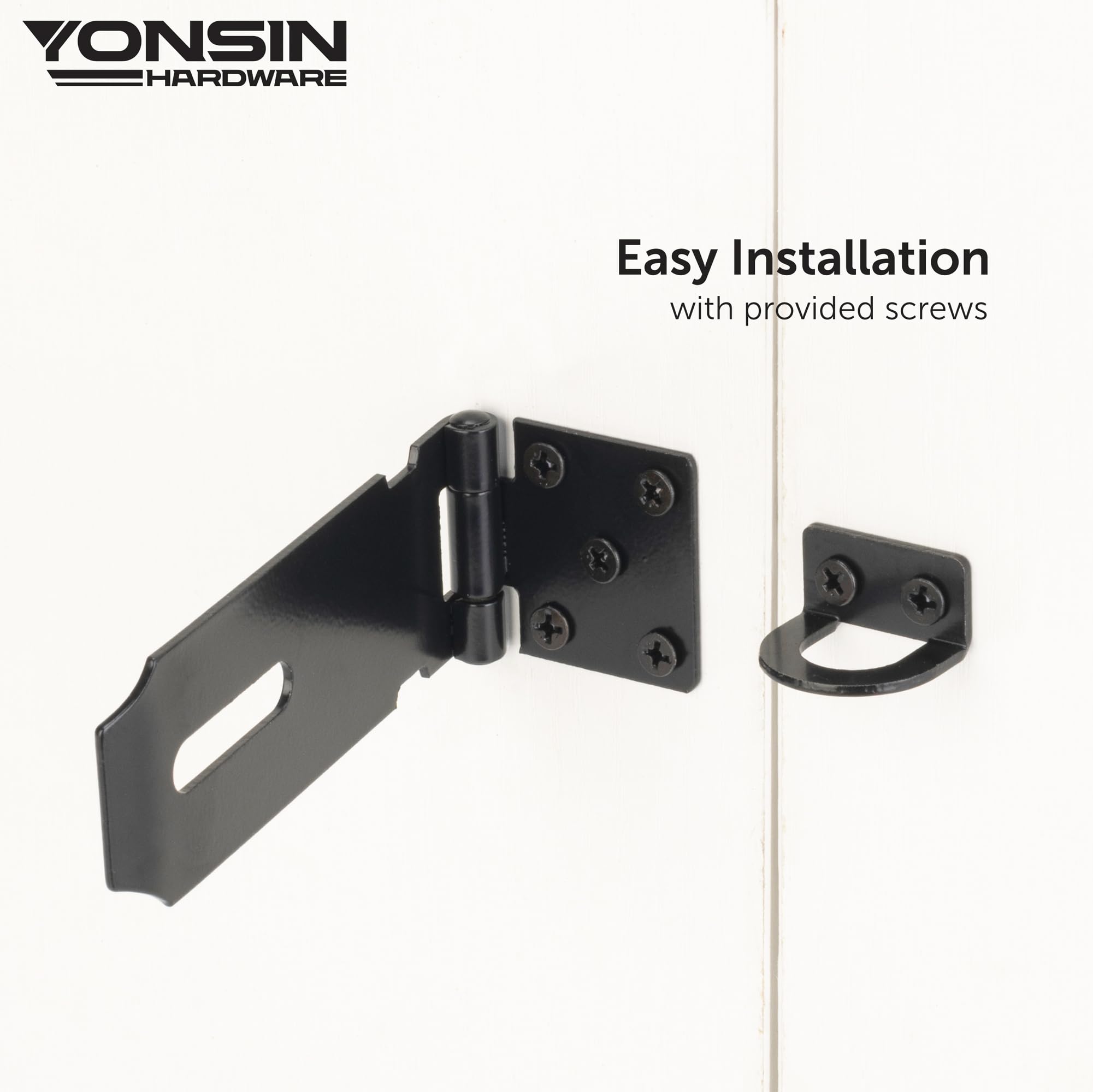 4" Door Padlock Safety Hasp Latch