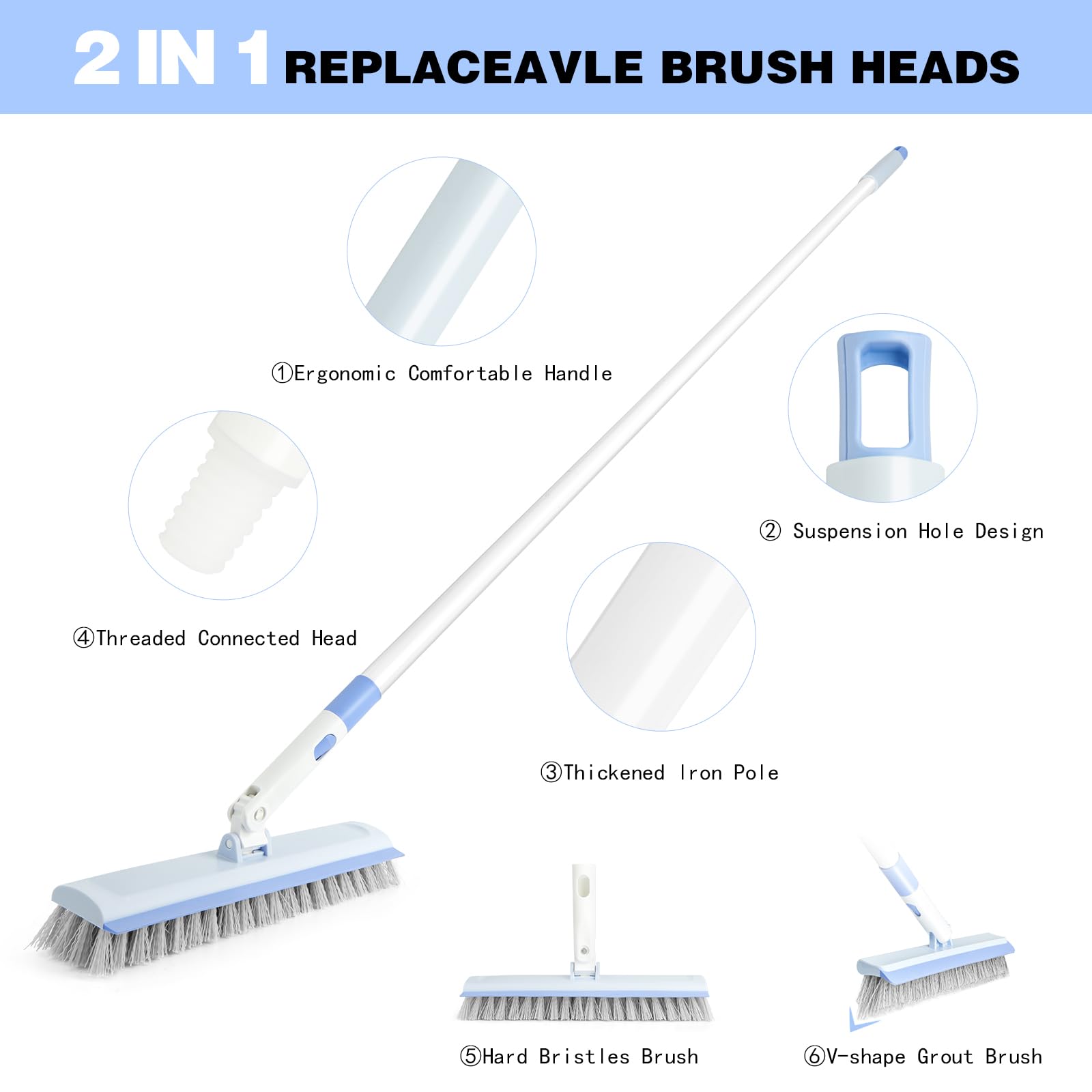Floor Scrub Brush and V