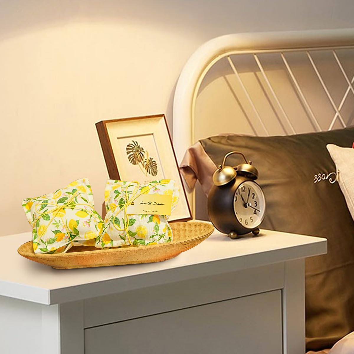 4 Pack Lemon Sachet Bags for Drawers and Closets