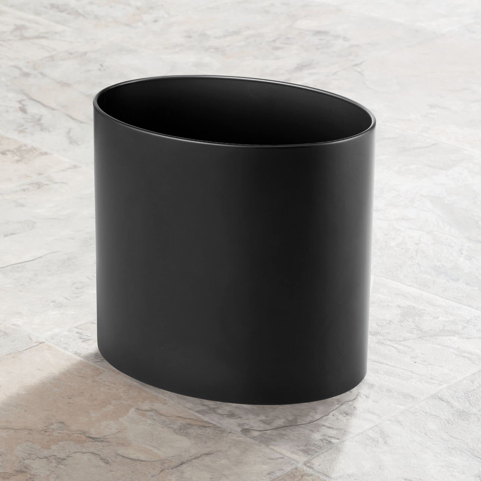 Stainless Steel Metal Oval Trash Can