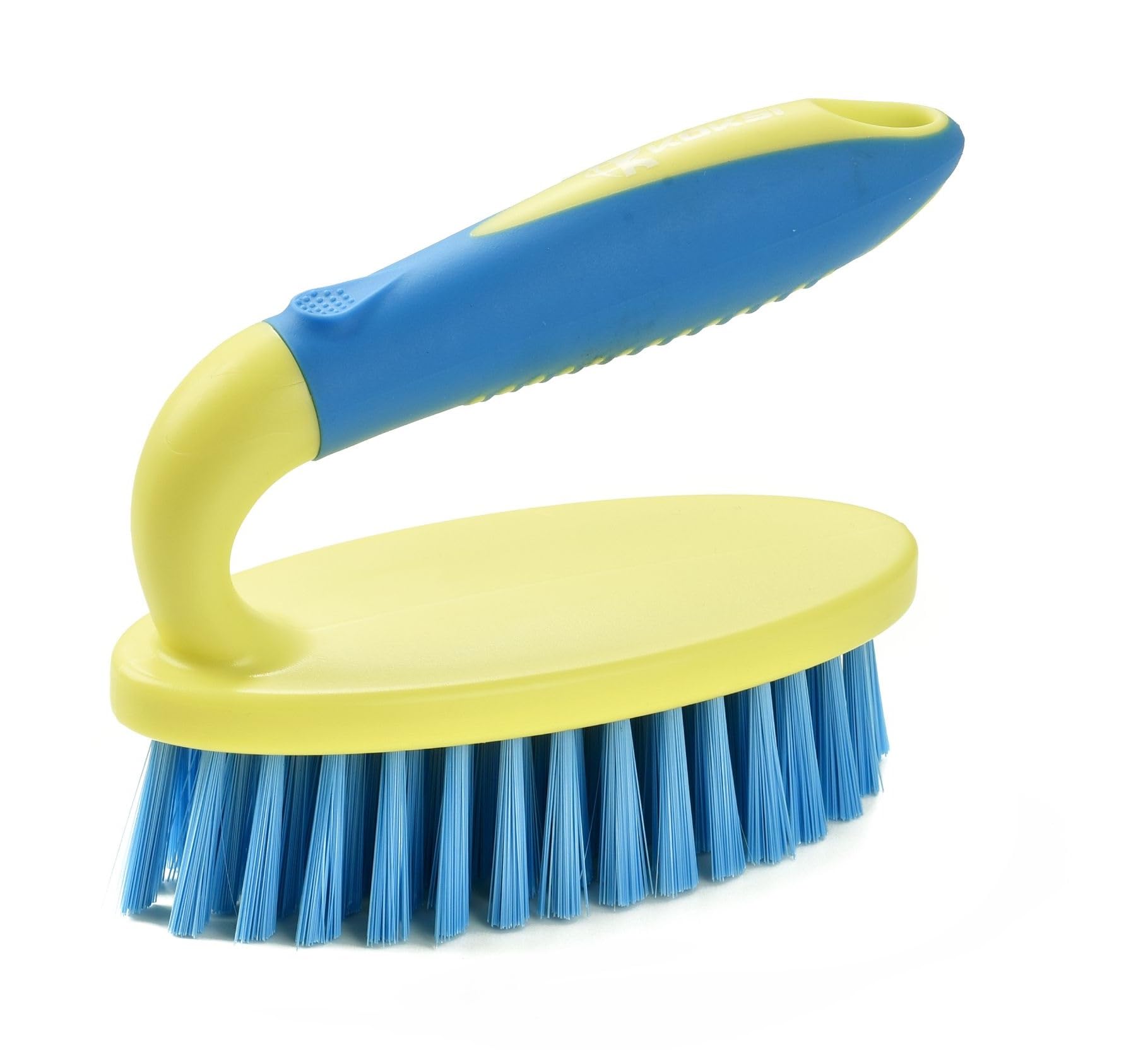 Scrub Brush Set for Bathroom Kitchen Bathtub Toilet Deep Cleaning Brush Tools All Purpose Cleaner Sponge Scrubbing Brushes with Ergonomic Handle (4 Count)