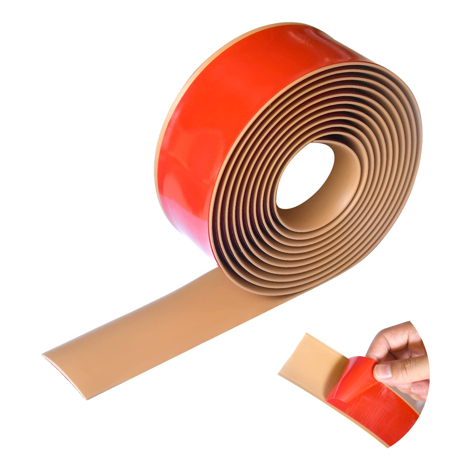 Floor Door Flat Transition Strip & Self Adhesive Floor Vinyl Floor Edge Trim Laminate Floor Gap Covering Joining Strip