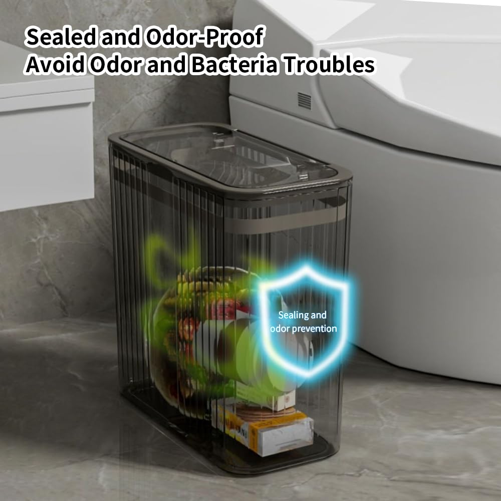 Transparent Trash Can