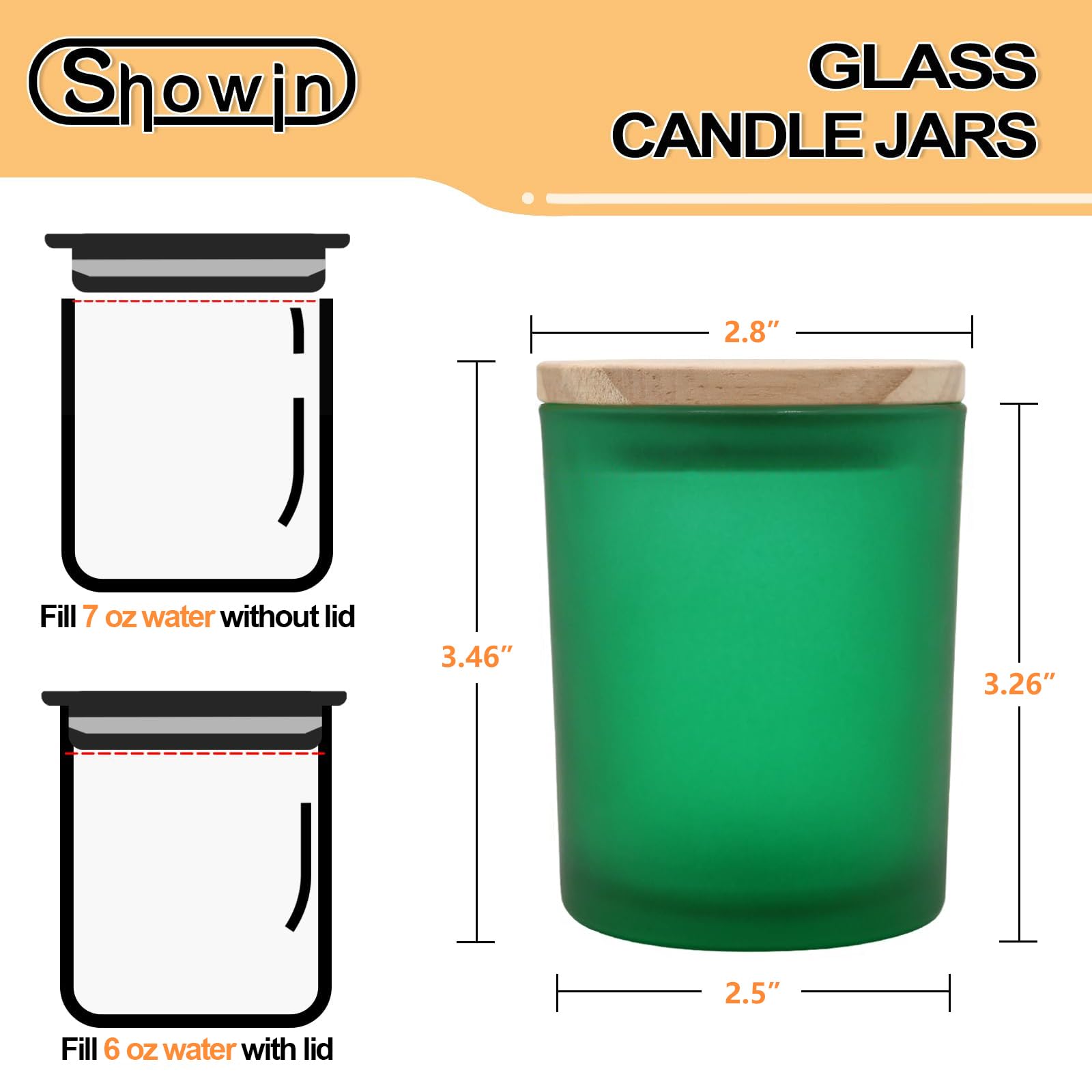 Thick Candle Jars for Making Candles 12 Pcs (12 Count)