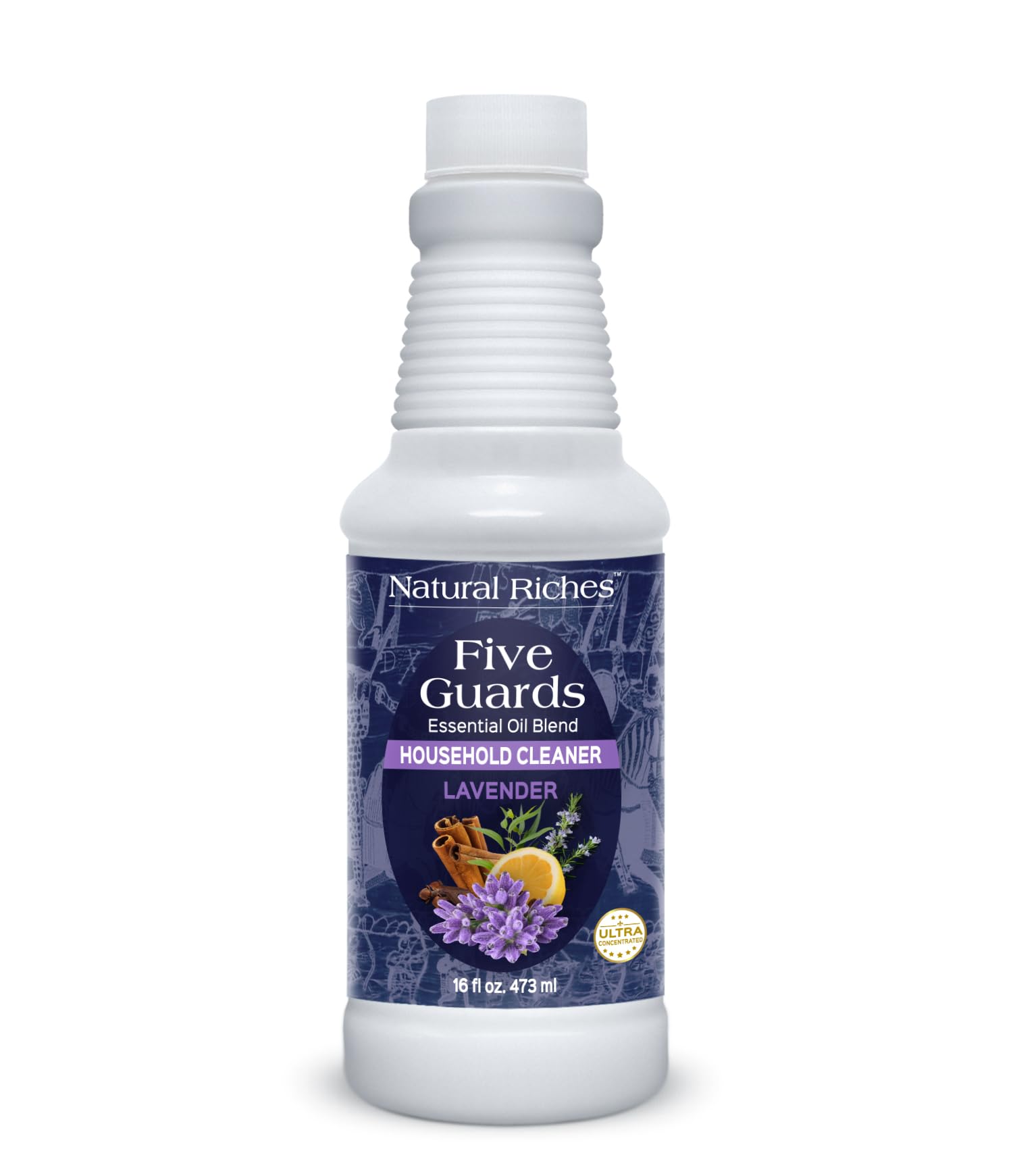 Five Guards Household Cleaner Concentrate Lavender Scent 16 Fl Oz