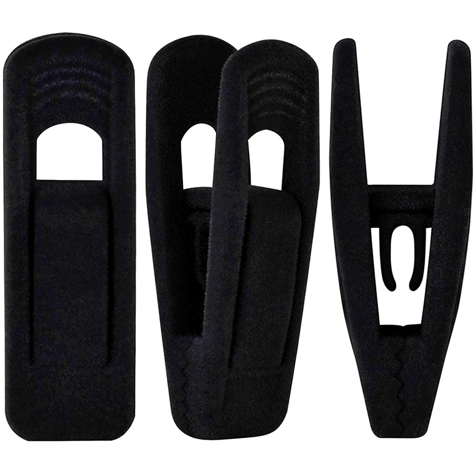 Black Velvet Hangers Clips