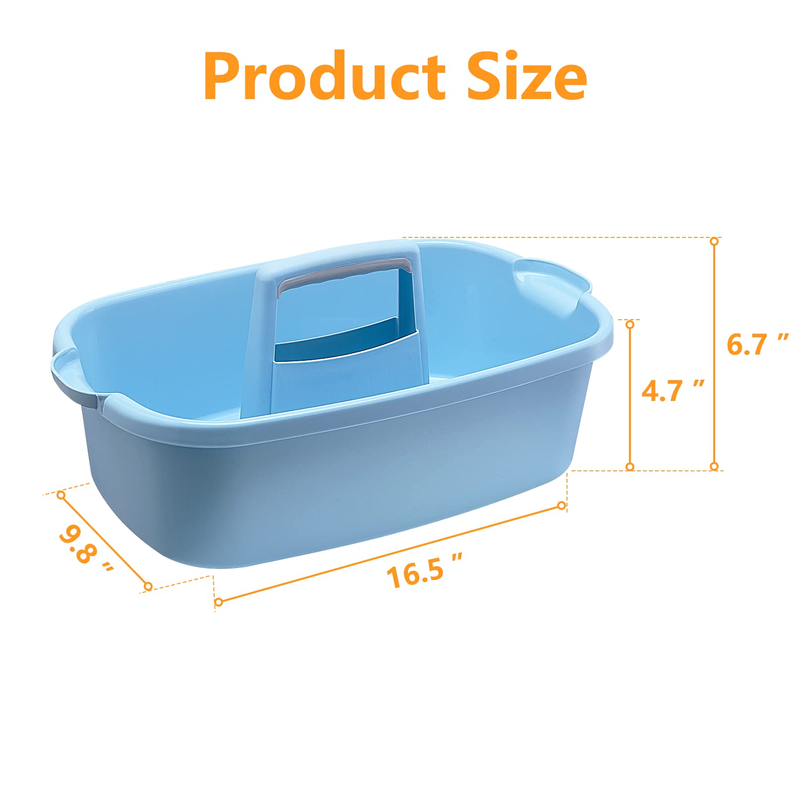 Multi Purpose Plastic Cleaning Caddy with Handle