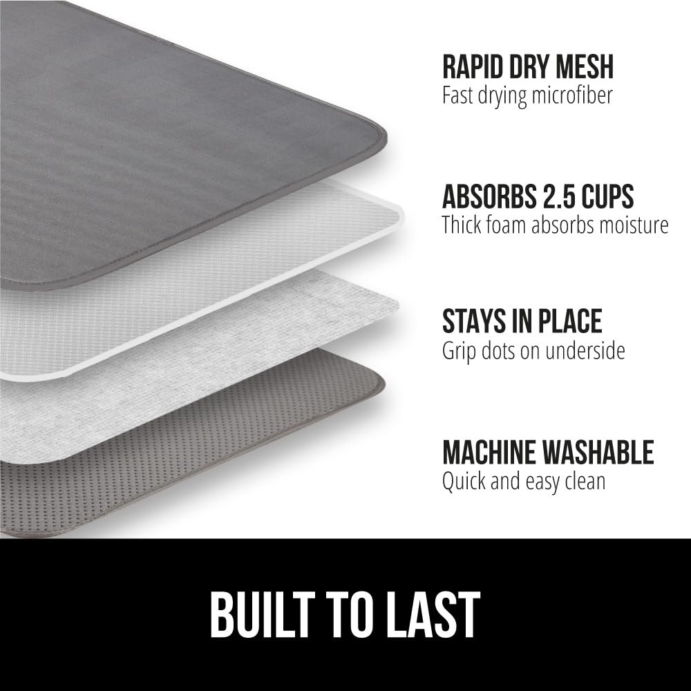 Ultra Water Absorbent Microfiber Dish Drying Mat
