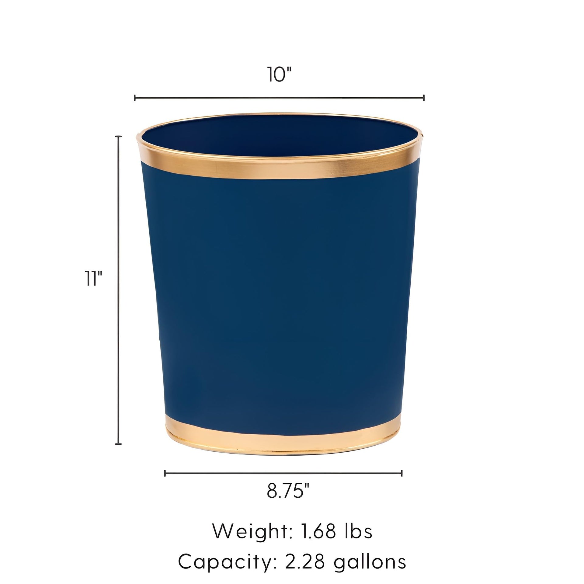 Mattie Line Oval Wastebasket & Garbage Bin