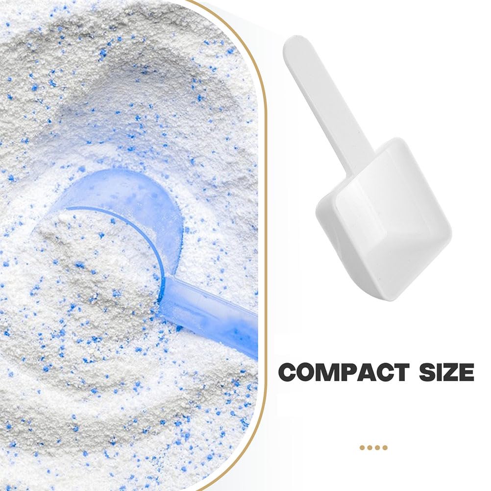 30pcs Plastic Measuring Spoons Laundry Powder Small Scoops for Home Use Reusable and Portable Scooper for Powders