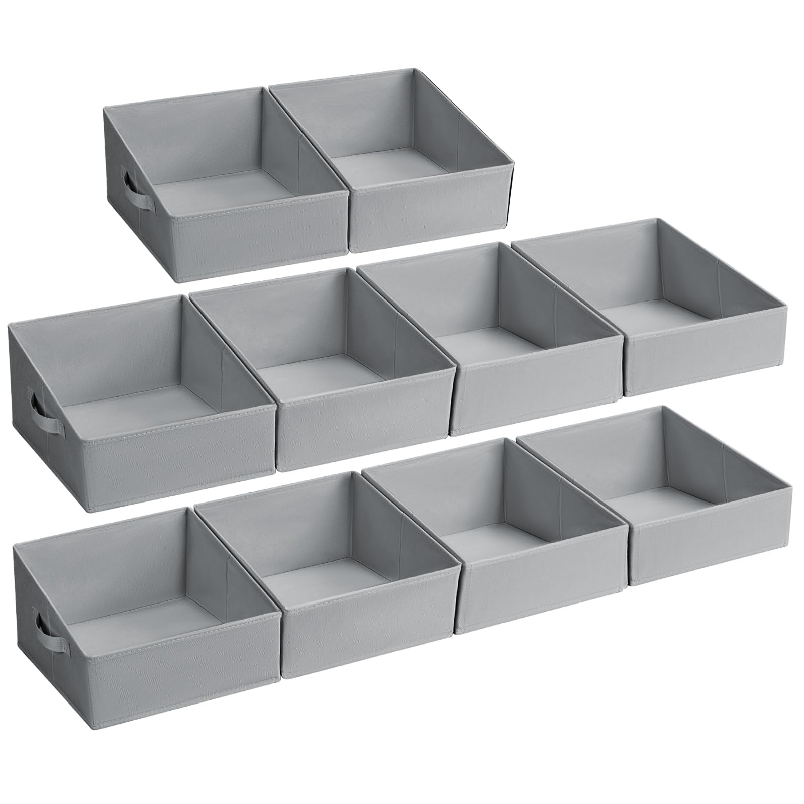 Closet Storage Bins 10 Pack (10 Count)