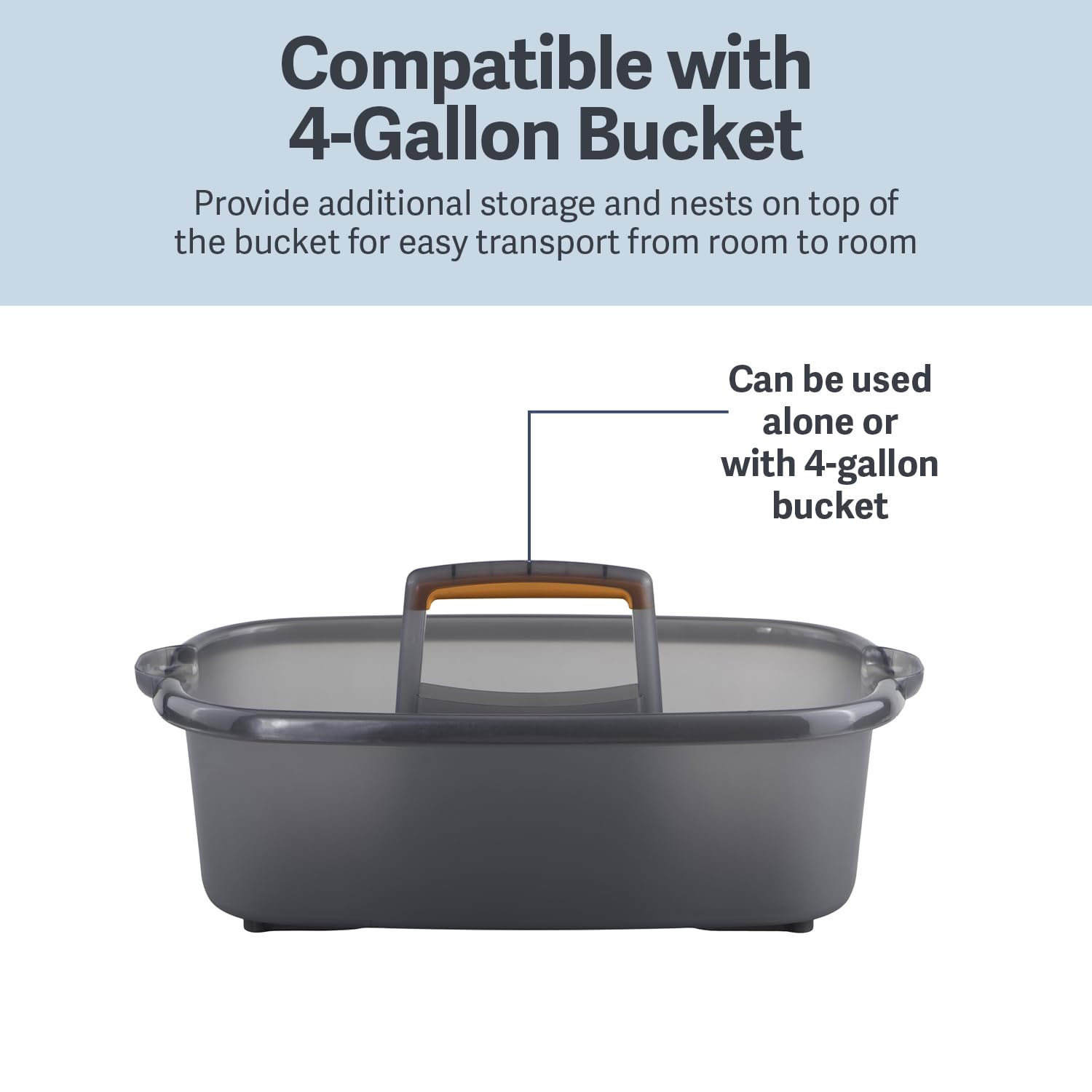 Cleaning Storage Caddy with Handle Plastic Multipurpose Organizer