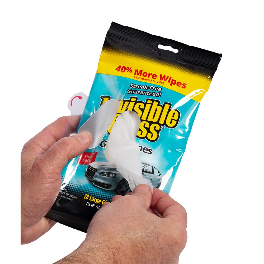 90161 6PK Large Glass Cleaning Wipes for Streak (168 Count)