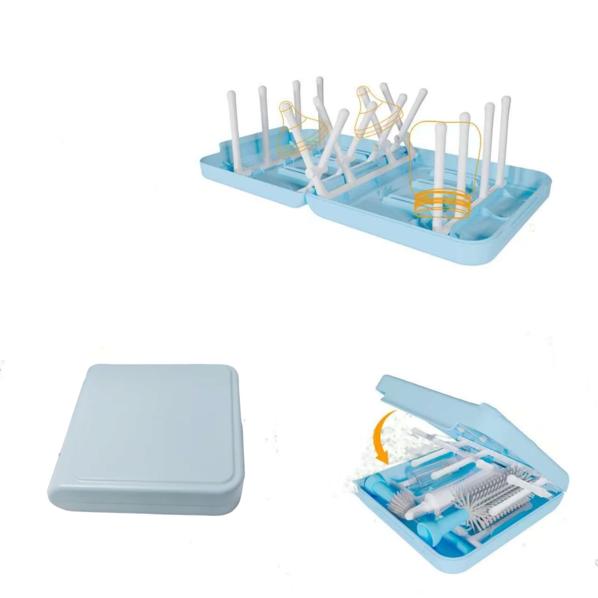 Travel Bottle Drying Rack Space Saving