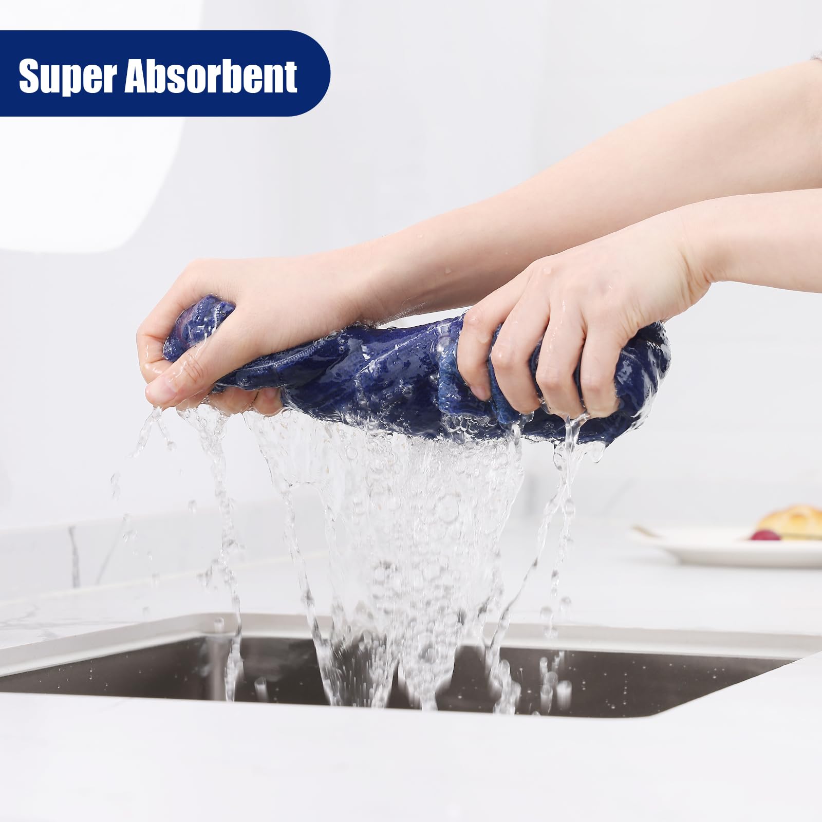 Microfiber Kitchen Towels and Dishcloths Sets (16 Count)