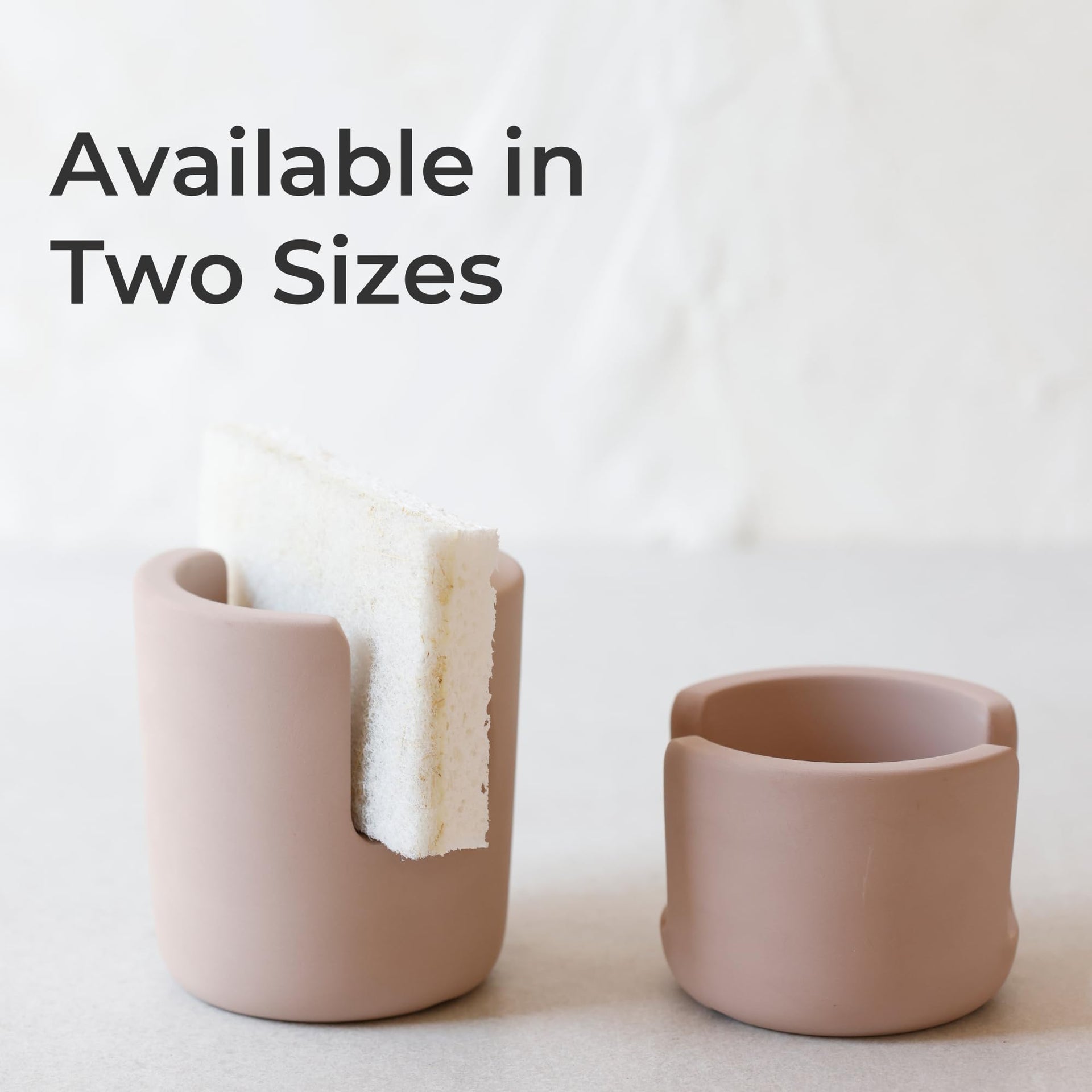 Diatomite Stoneware Sponge Holder & Sink Caddy