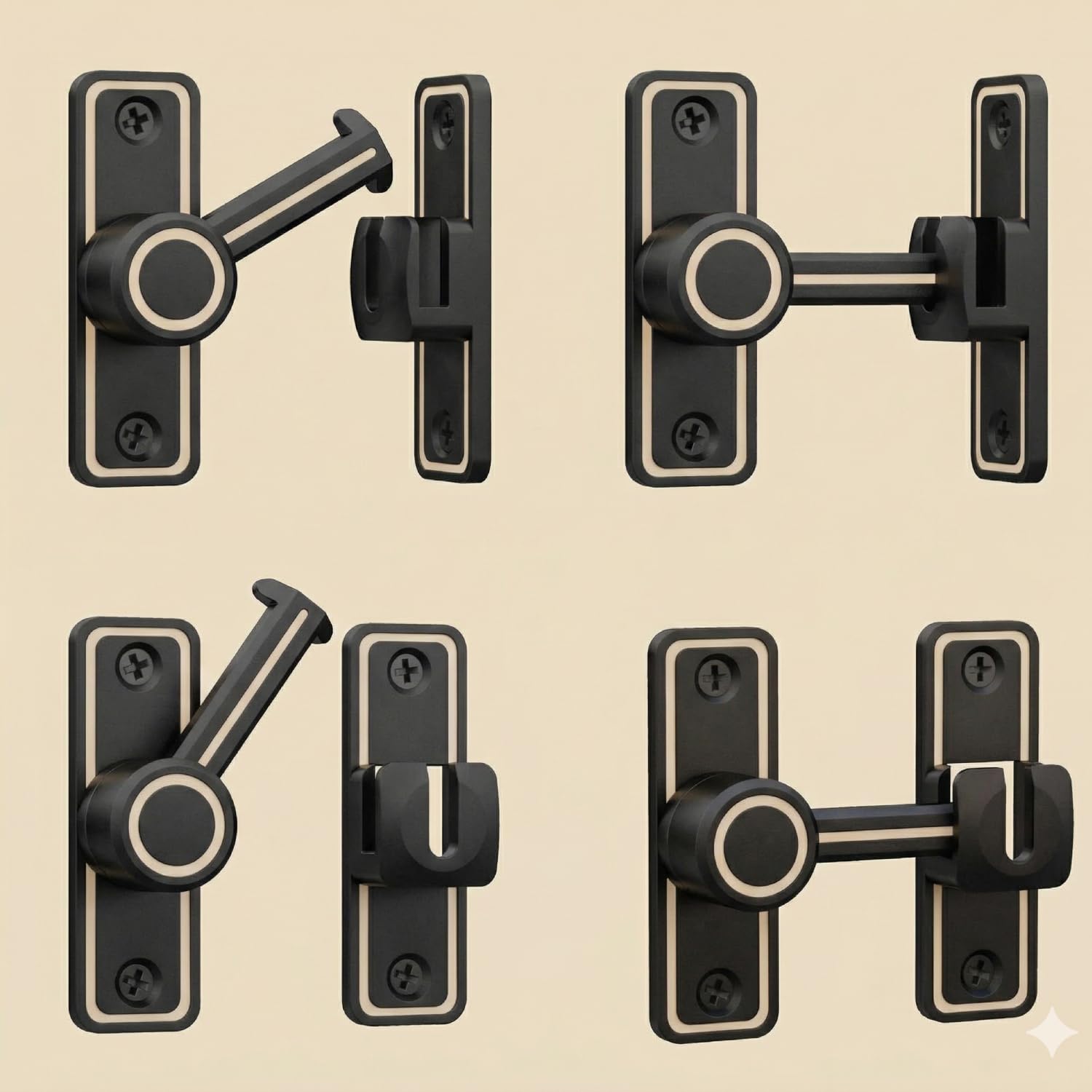 Barn Door Privacy Latch