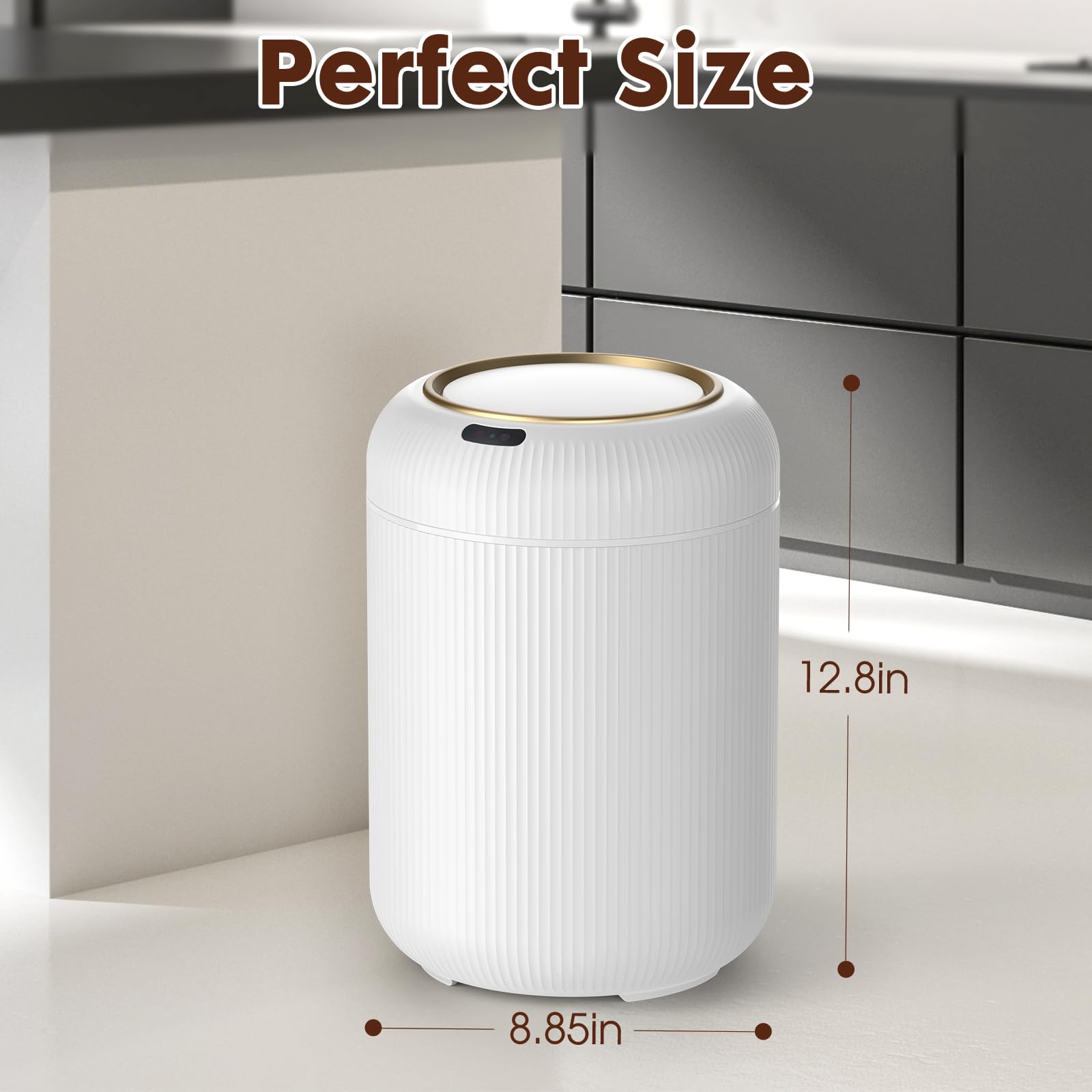 Motion Sensor Trash Can with Lid