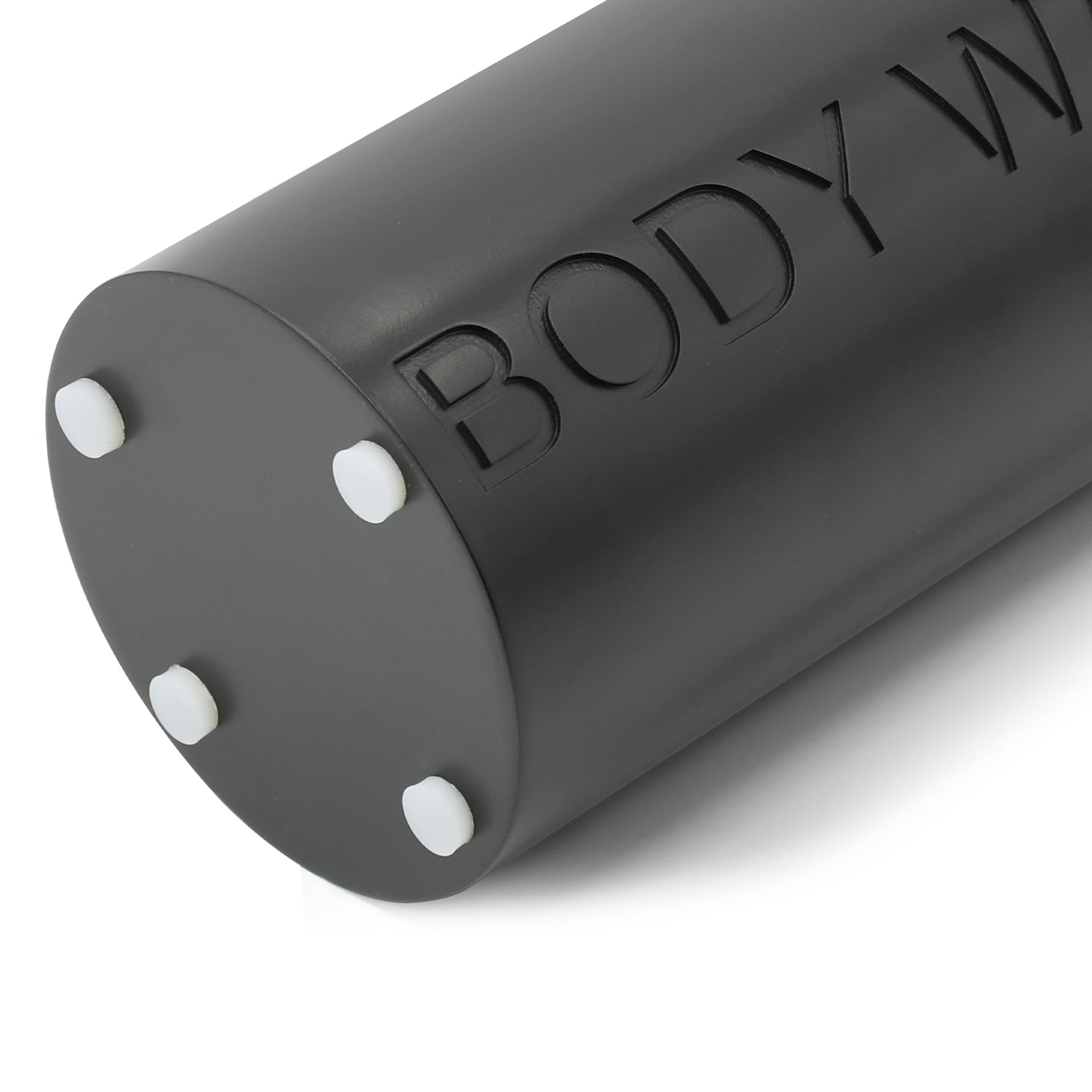Matte Black Body Wash Dispenser Luxurious Refillable Pump Bottle with Embossed Text