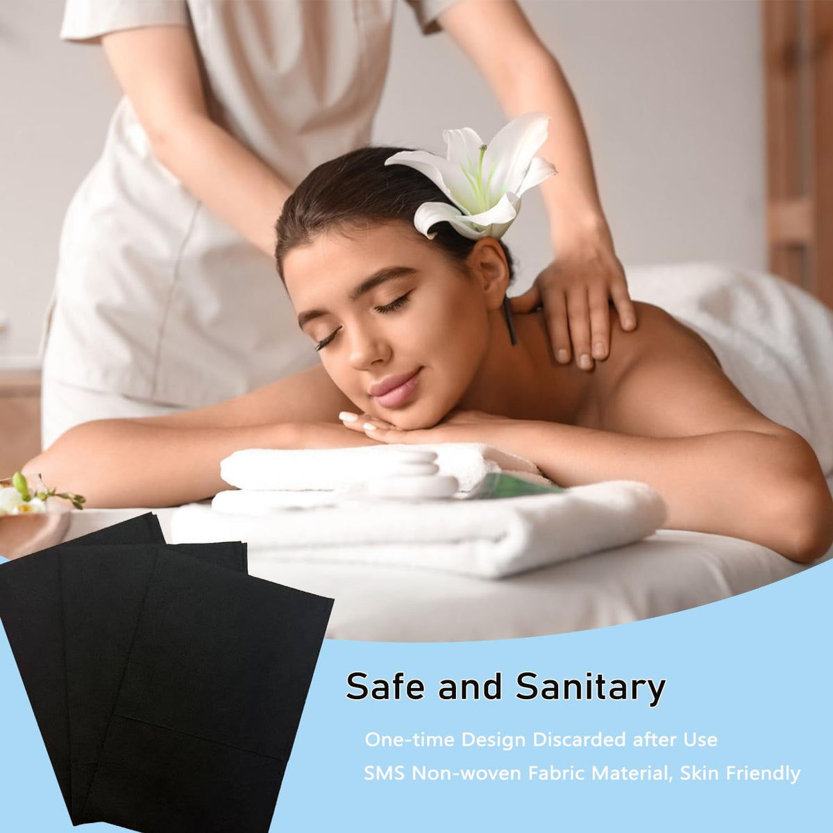 50Pcs Disposable Massage Table Sheets 31" x 71" Non