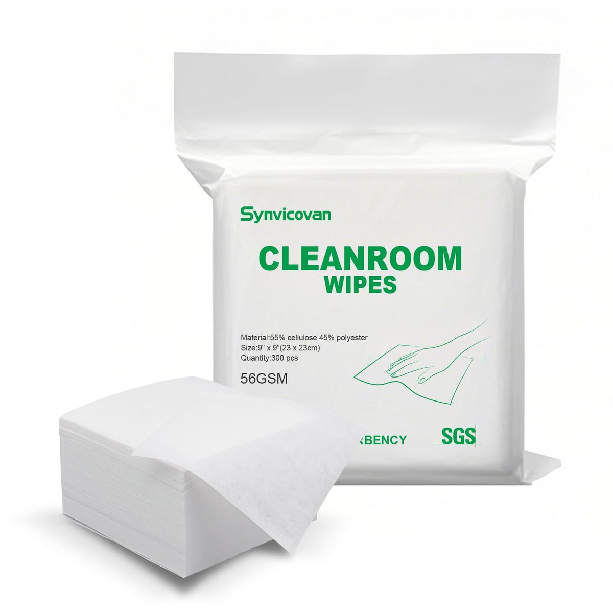 Cleanroom Wipes 9"x9" (300 Count)