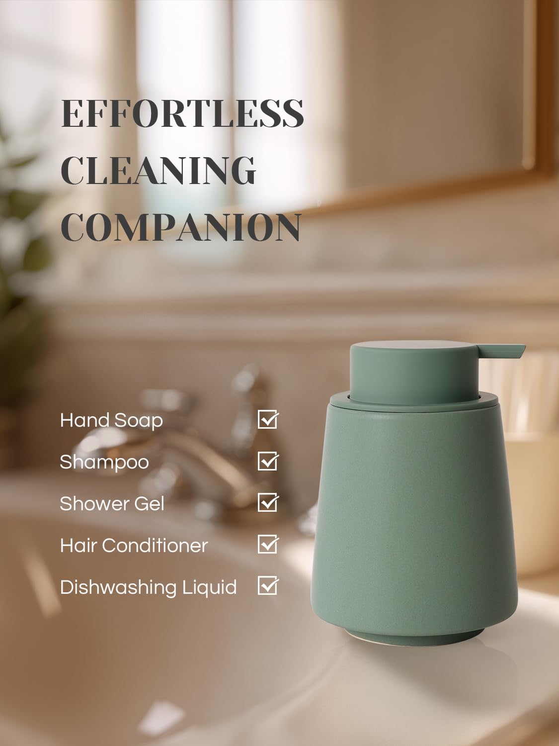 Ceramic Foaming Soap Dispenser