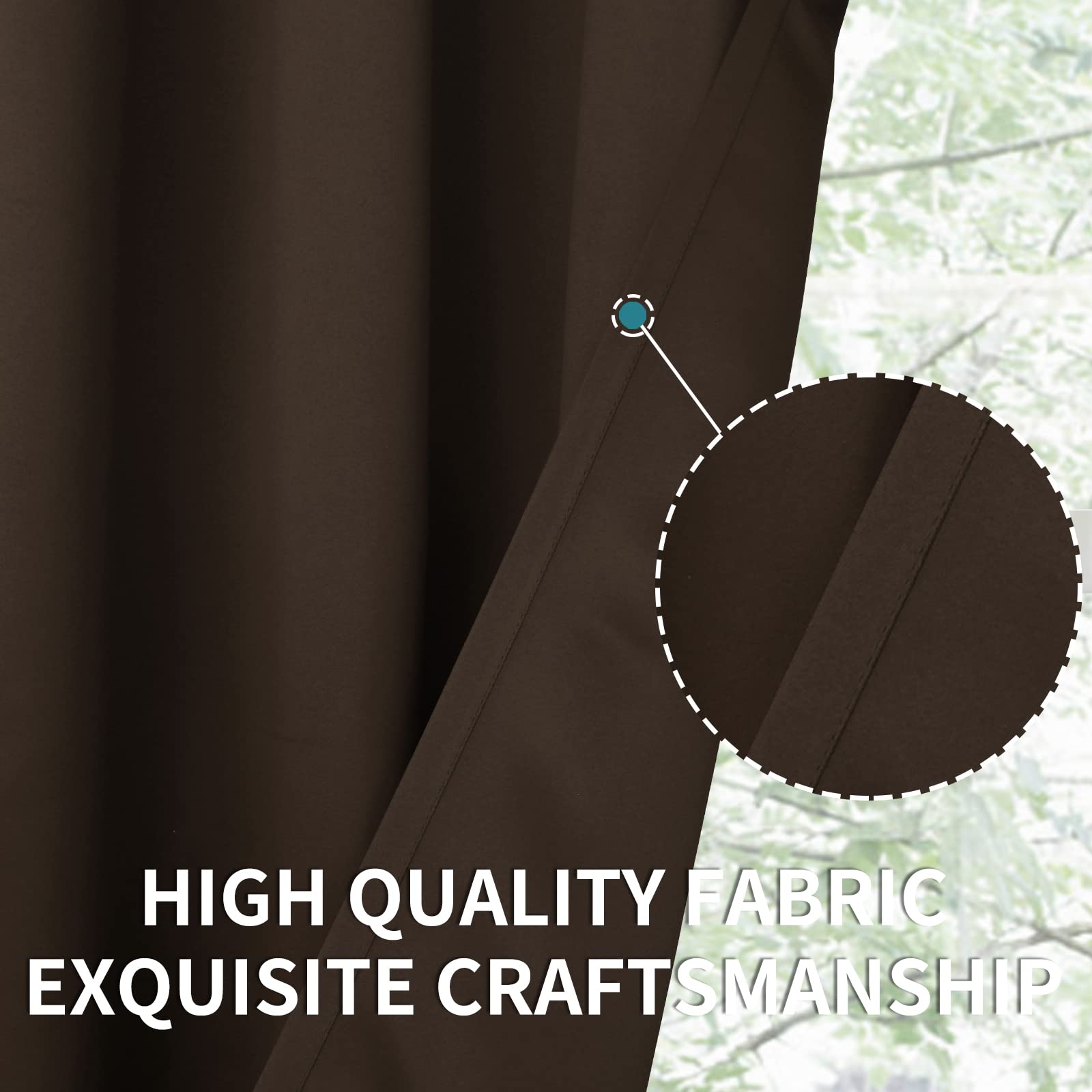 Short Blackout Curtains 40 Inches Length (2 Count)