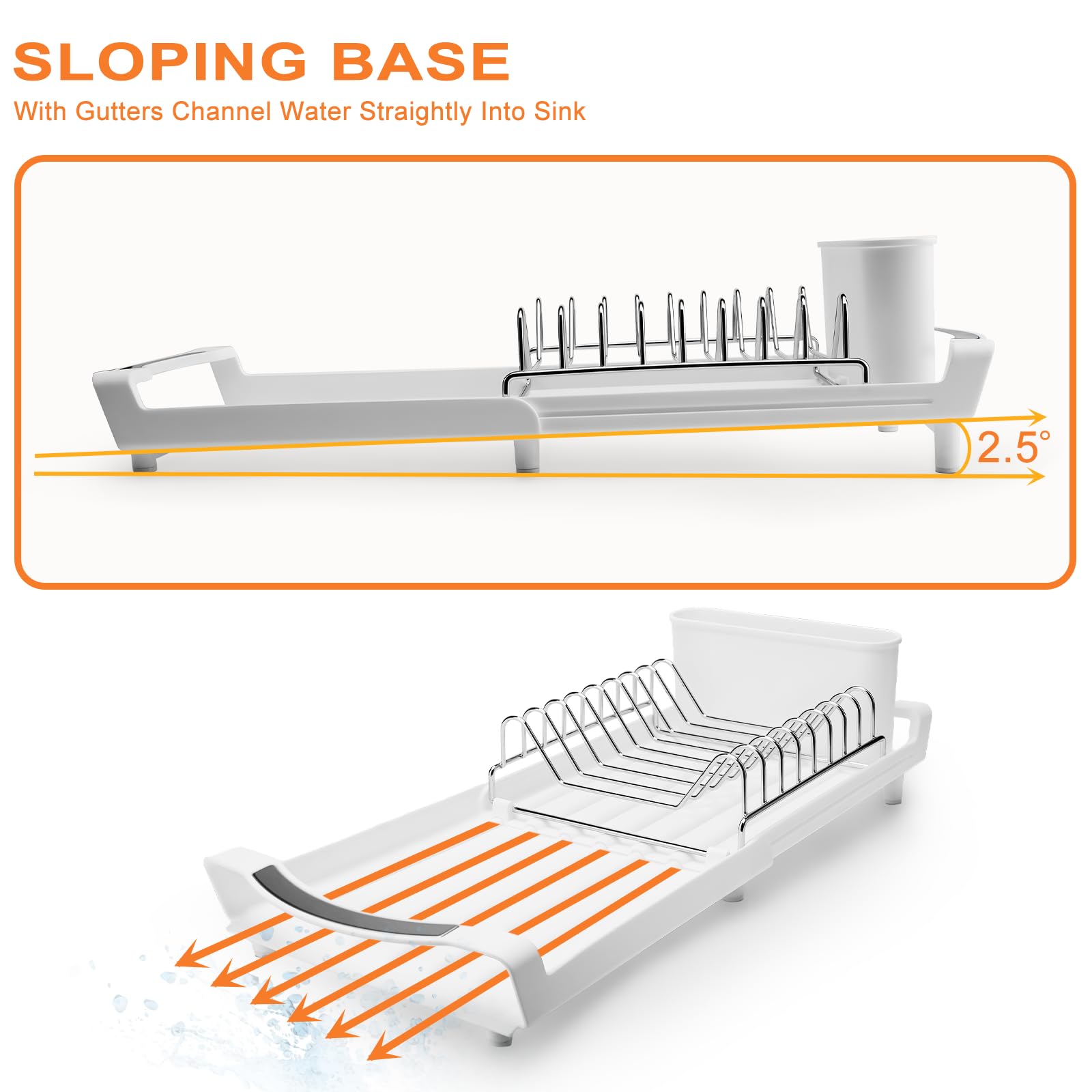 Dish Drying Rack Compact Expandable