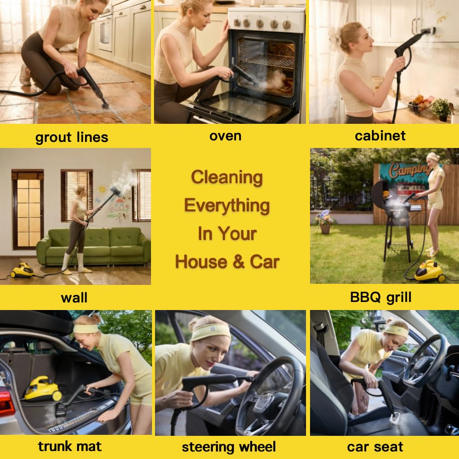Heavy Duty Steam Cleaner with 2L Large Water Tank