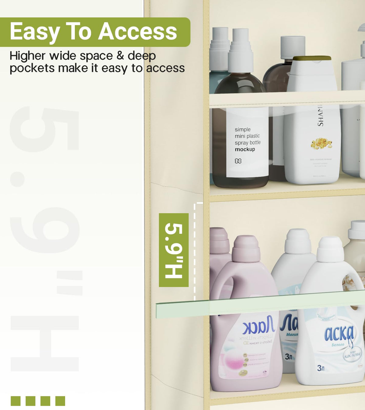 2 Pack Over the Door Organizer (2 Count)