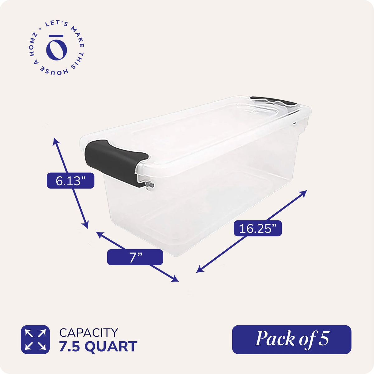 5 Pack Latching Lid (5 Count)