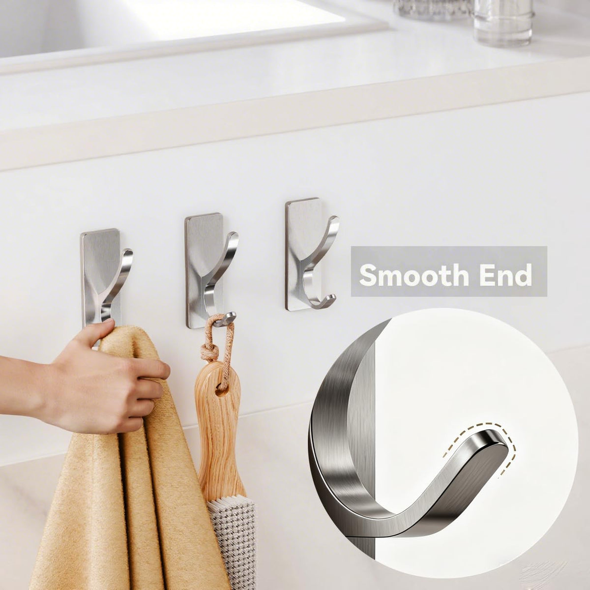 Brush Nickel Self (4 Count)