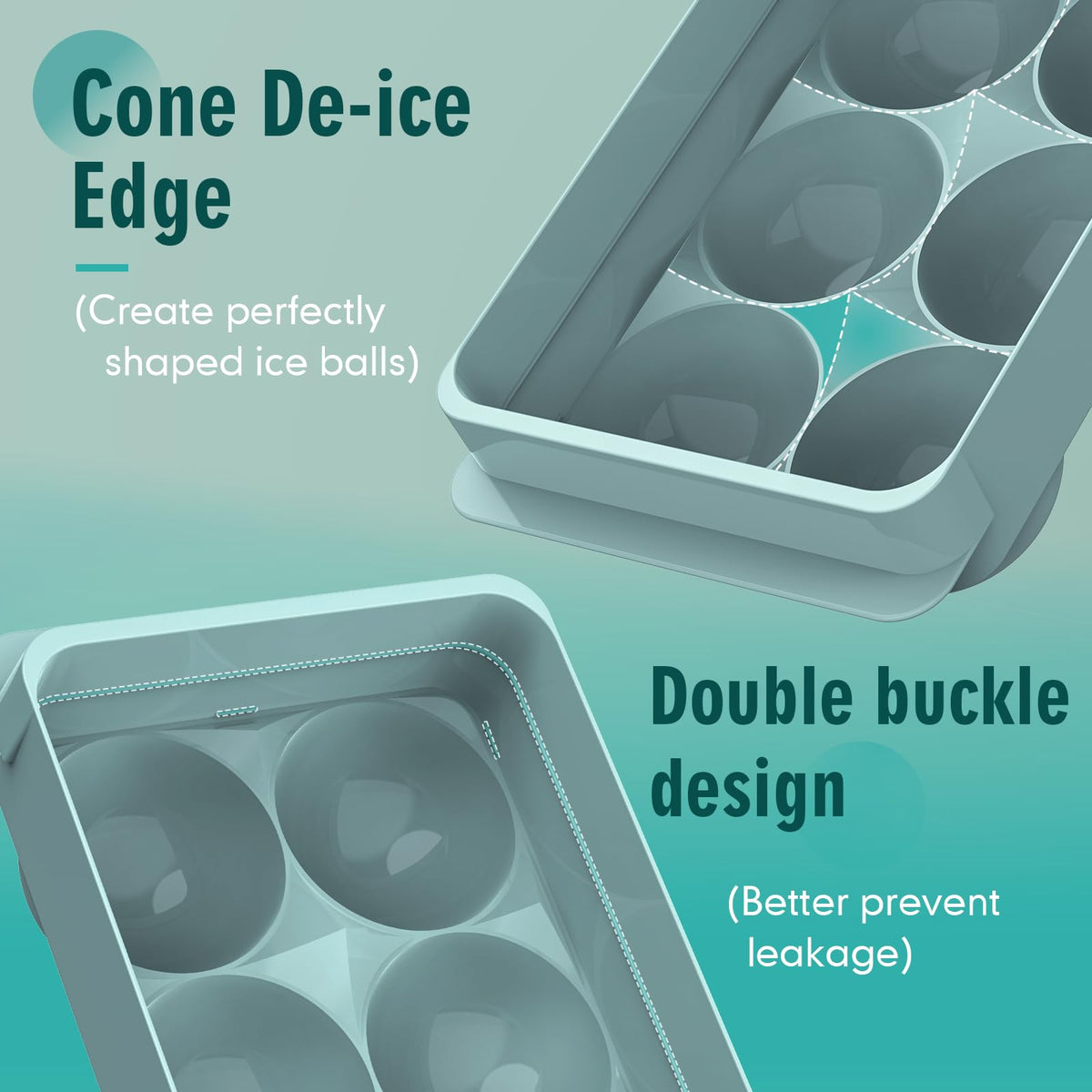 1.9 Inch Large Ice Cube Molds (3.2 Ounce)