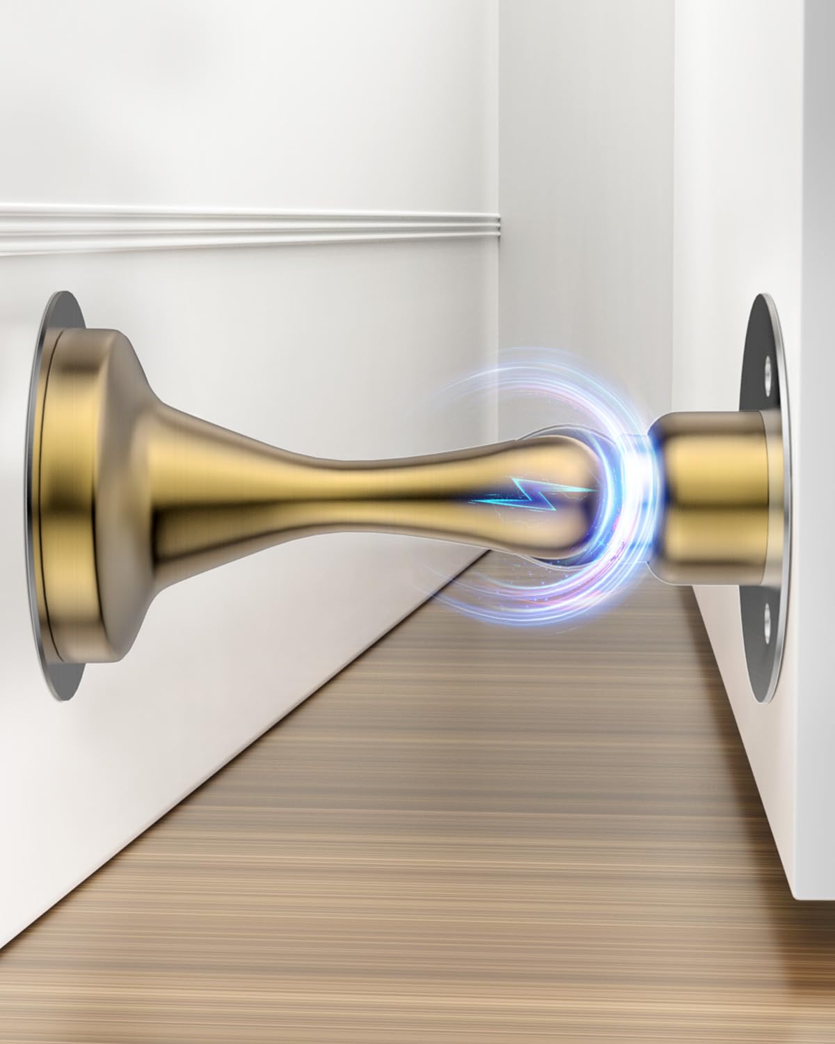 Door Stoppers Magnetic Door Catch No Drill Stainless Steel Doorstop 1 Pack