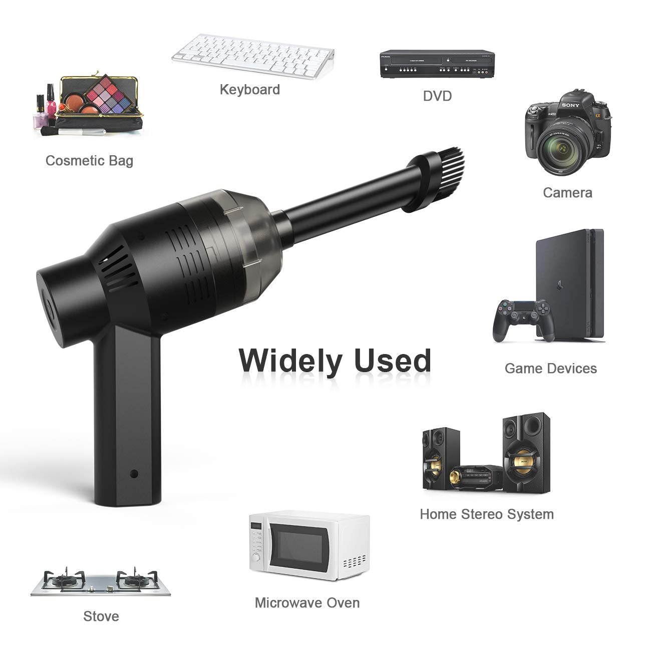 Upgrade] Mini Vacuum Cordless Vacuum Keyboard Cleaner Rechargeable
