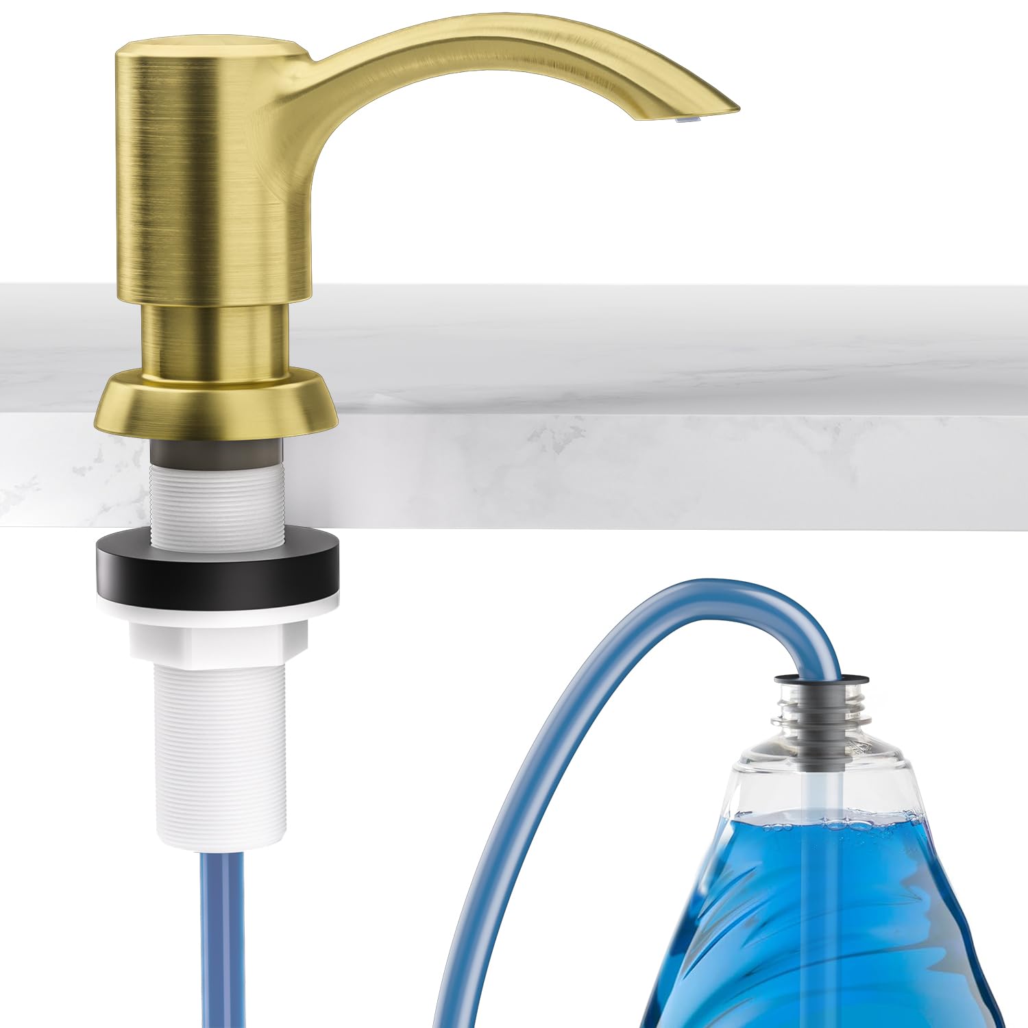 Built in Kitchen Sink Soap Dispenser with Extension Tube Kit