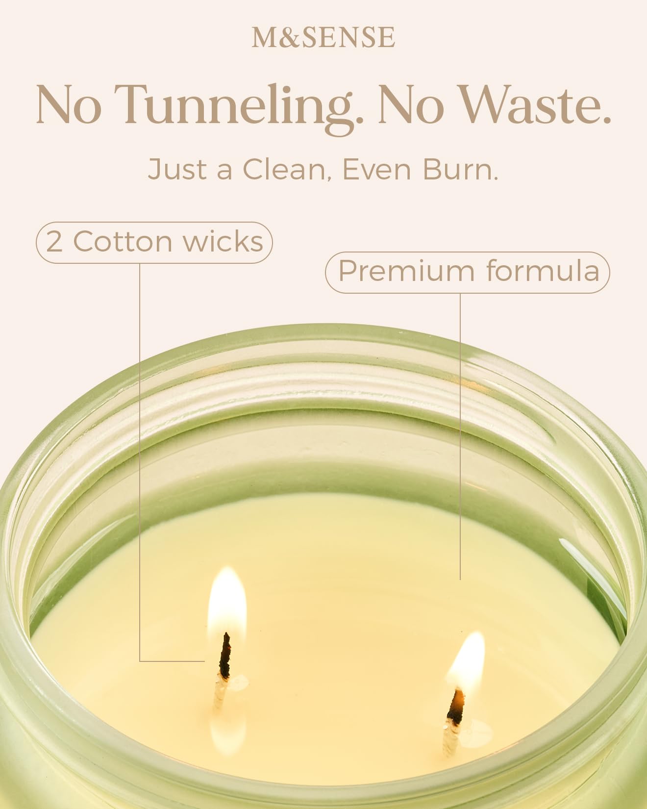 Fresh & Linen Cotton Scented Candles (11.6 Ounce)