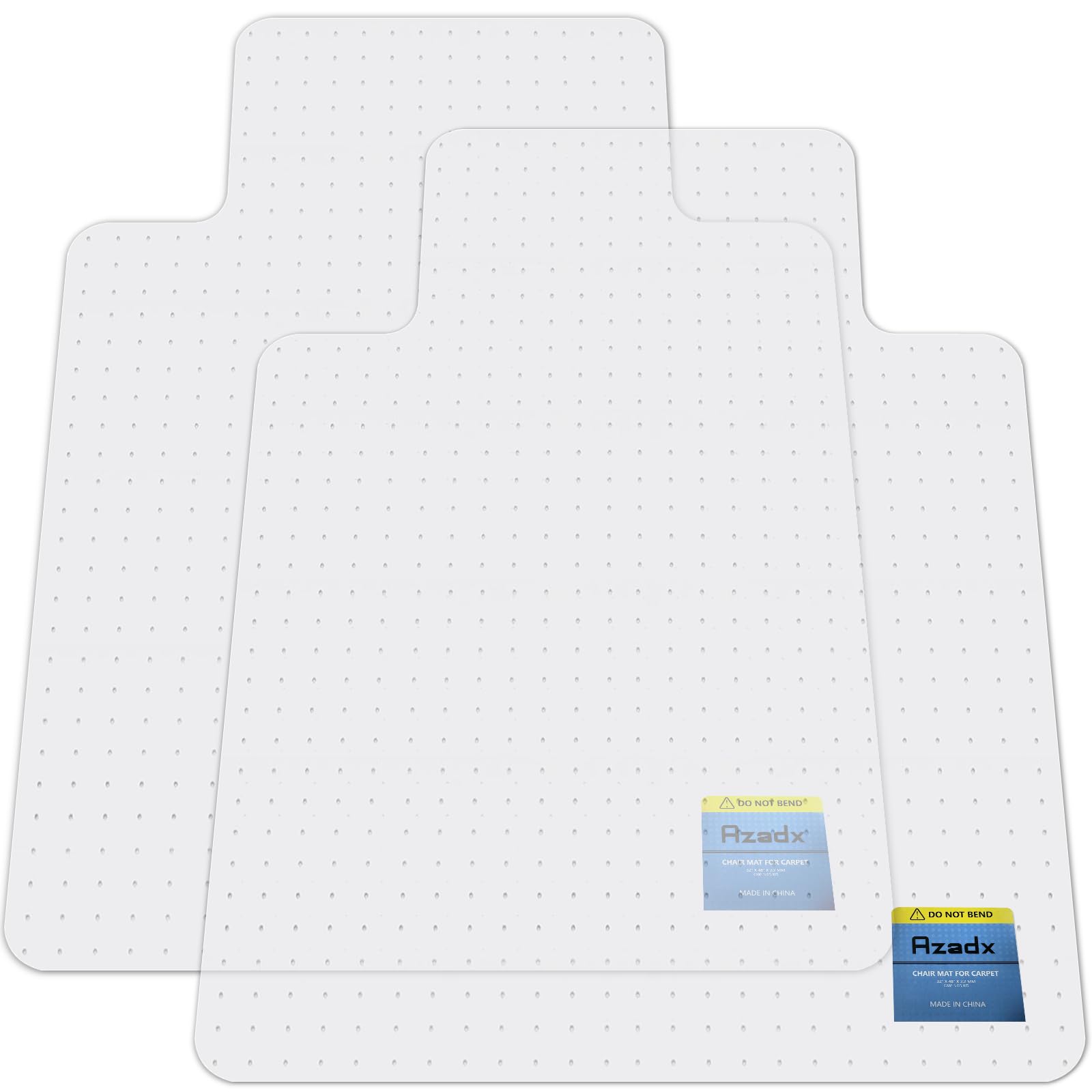 Heavy Duty Office Chair Mat for Carpet 36" x 48" with Lip Ship Flat