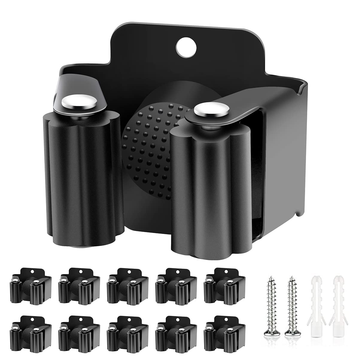 10 Pack Broom Holder Wall Mount (10 Count)