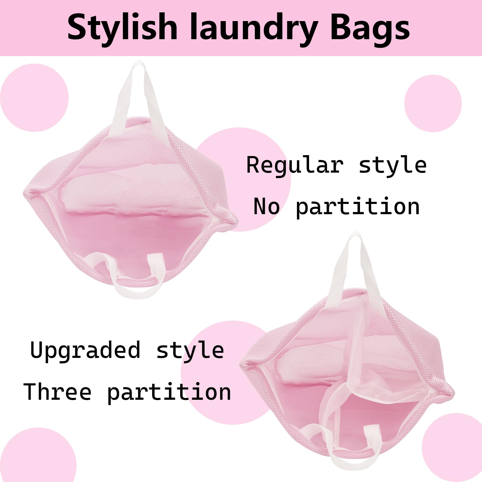 2 Pcs laundry bag with handles mesh laundry bags washing machine laundry totes travel storage and sorting bag for Clothes laundry bag for delicates