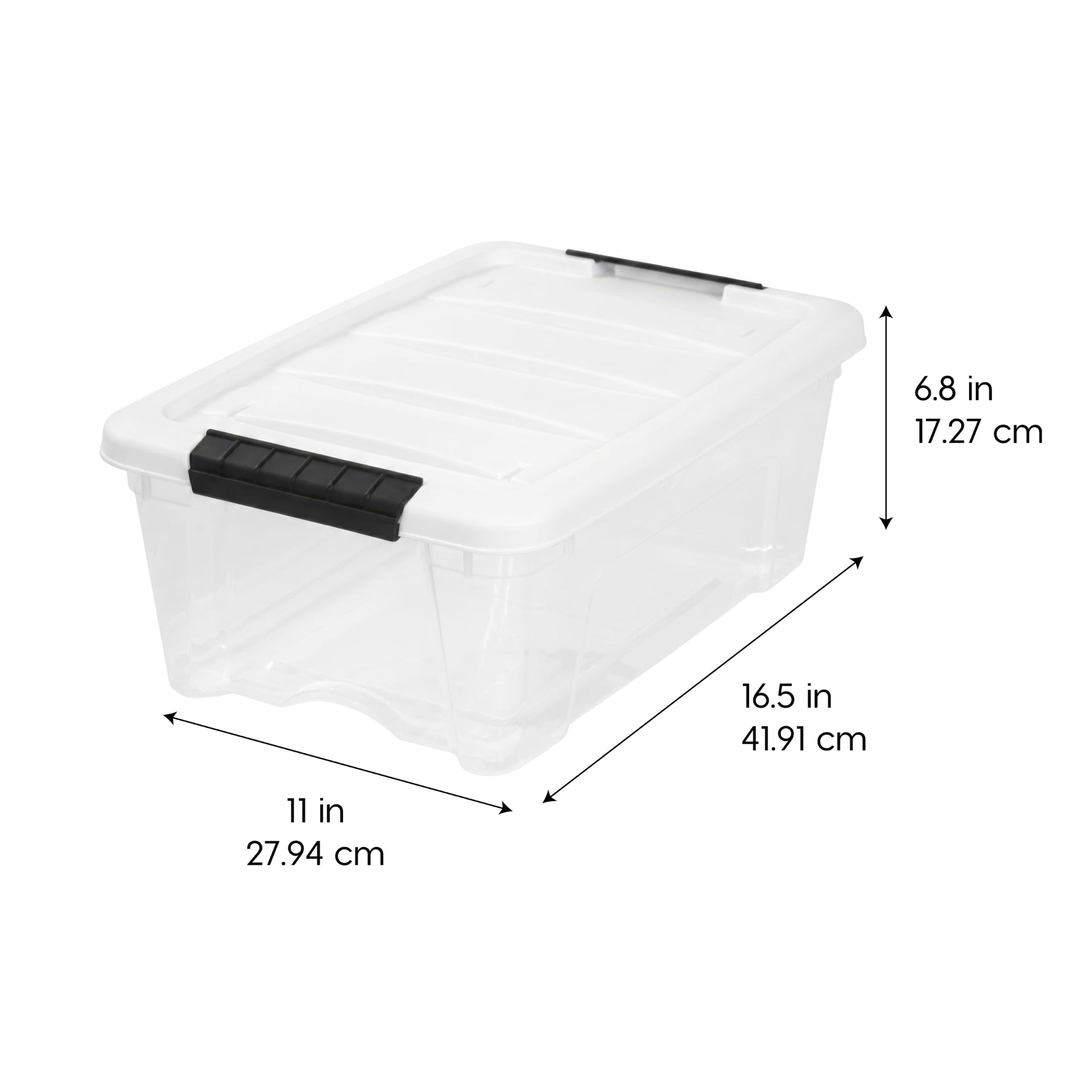 13 Qt Storage Bins with Lids (6 Count)