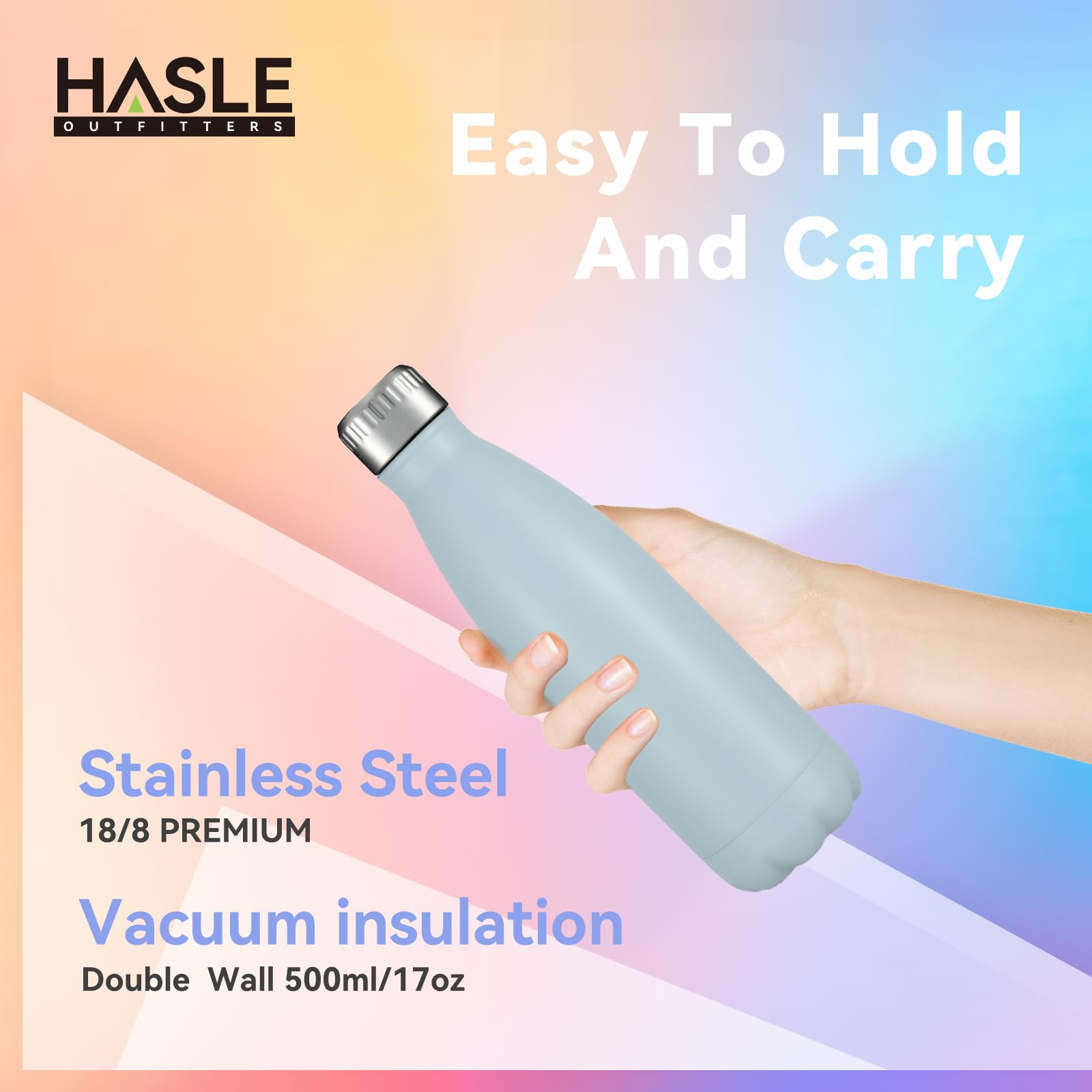 17oz Stainless Steel Water Bottles