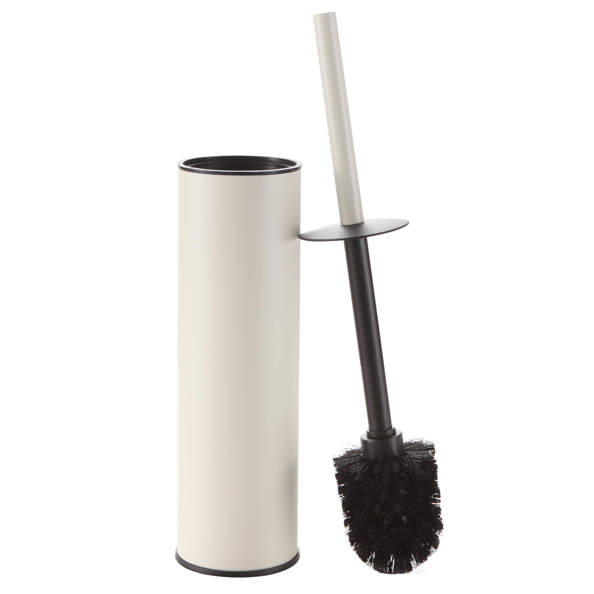 White Toilet Brush and Holder