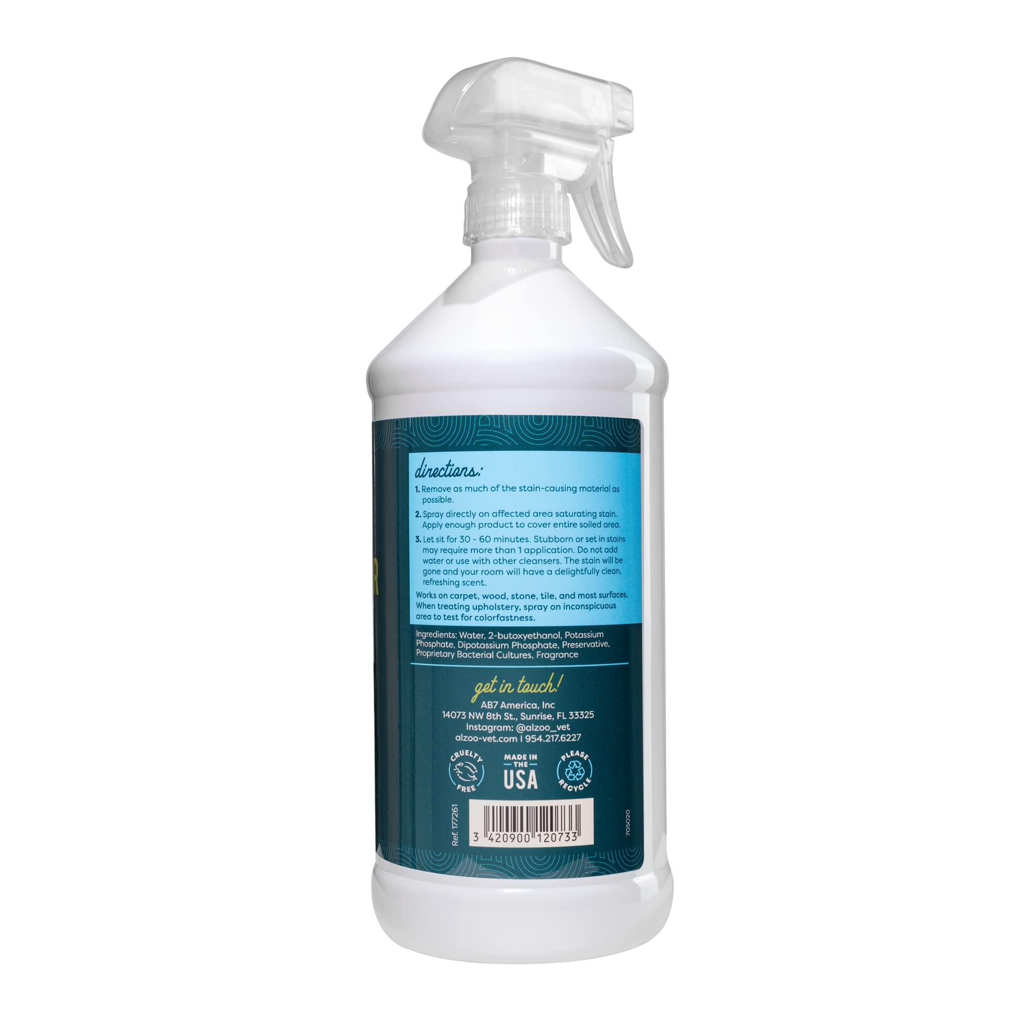 Pet Stain & Odor Remover Spray for Dog & Cat Urine (32 Fl Oz)