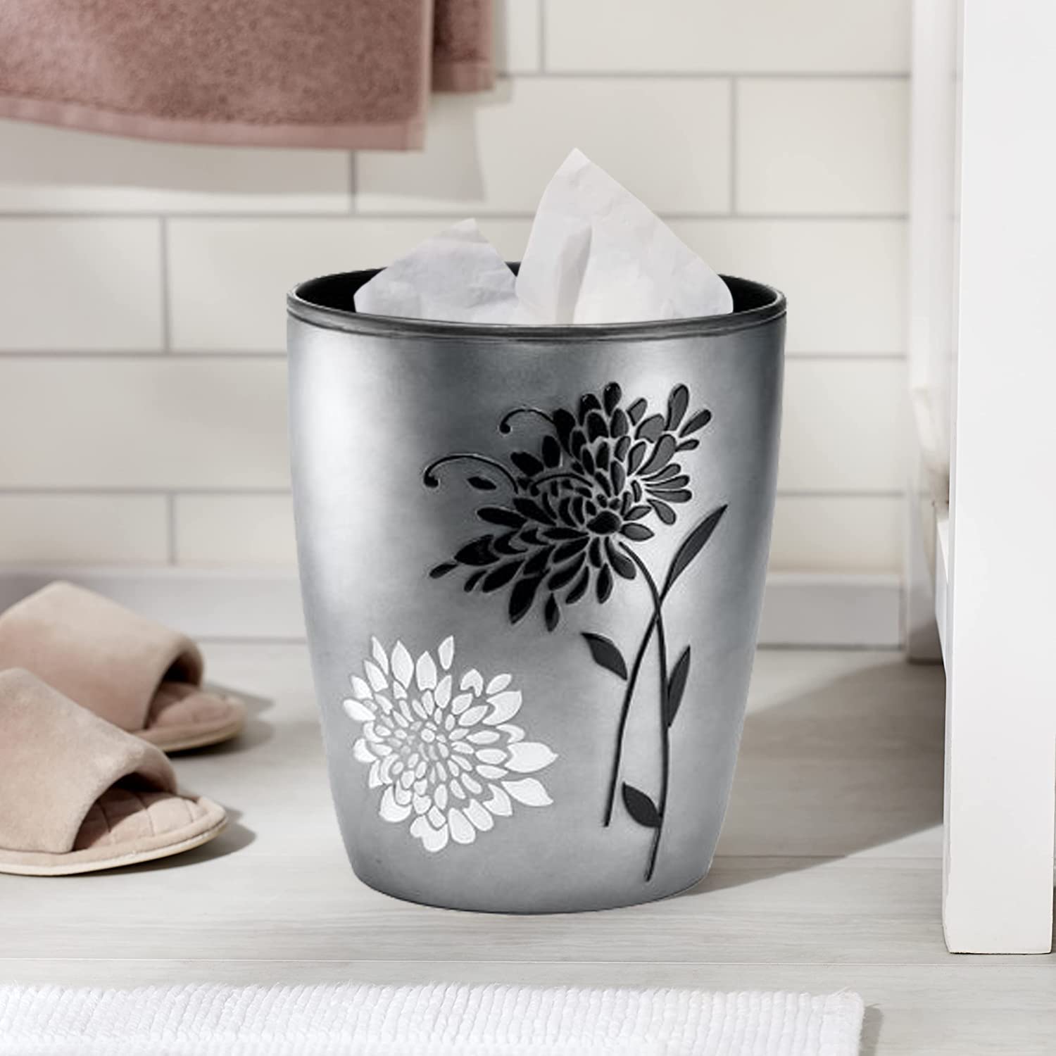 Decorative Trash Can for Bathroom