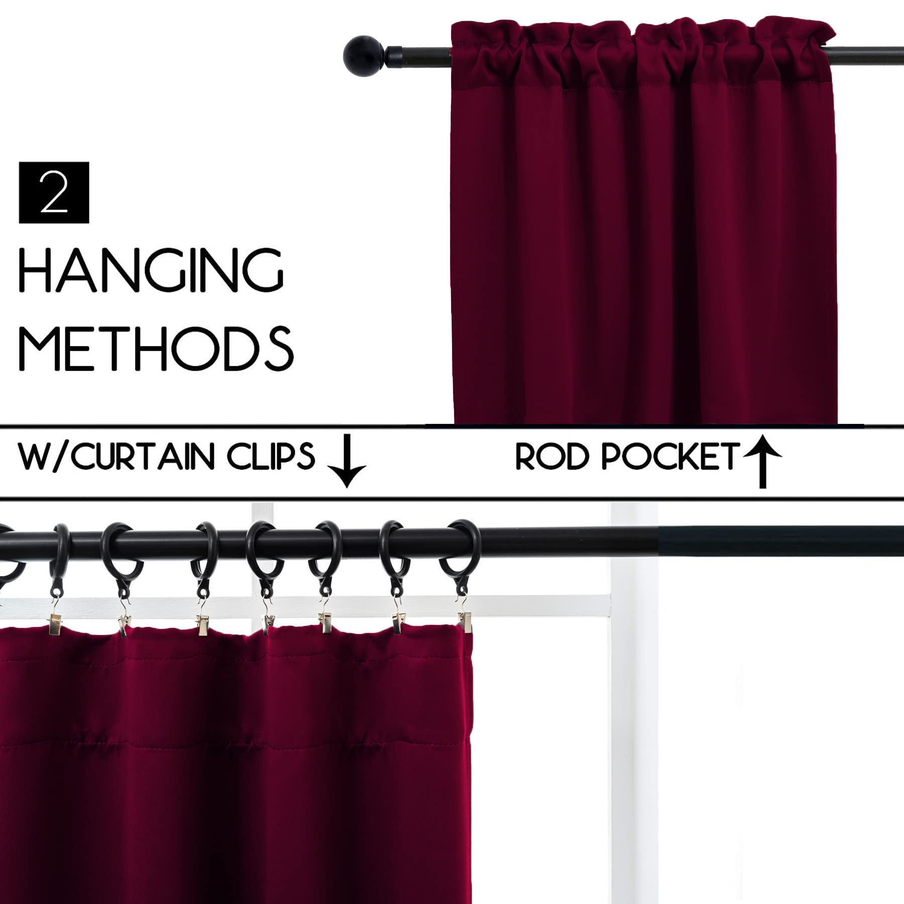 Cafe Curtain 30 Inches Long (2 Count)