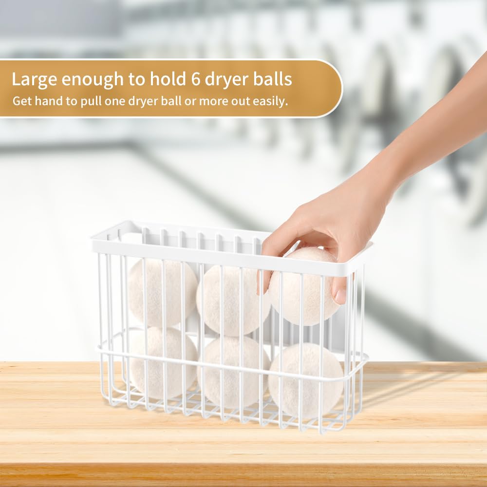 Magnetic Dryer Ball Holder for Laundry Room Organization