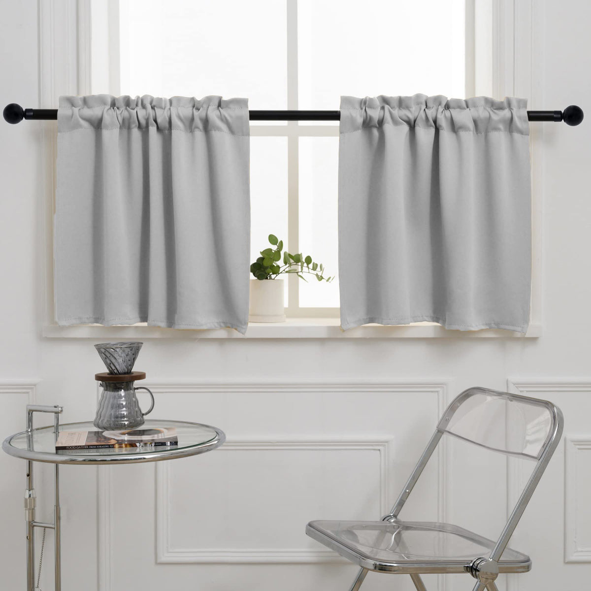 Rod Pocket Tier Curtain (2 Count)