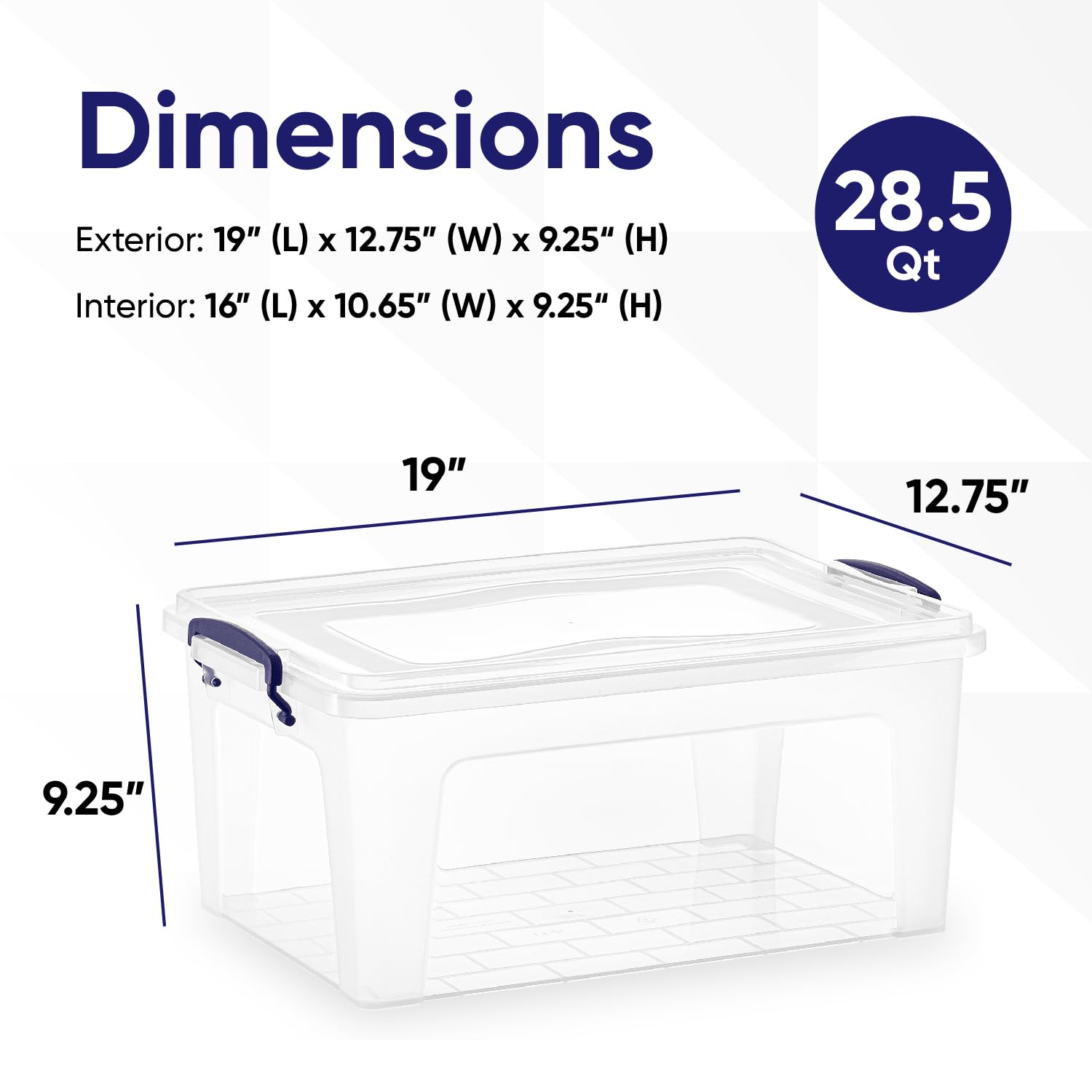 Storage Bins with Lids (2 Count)