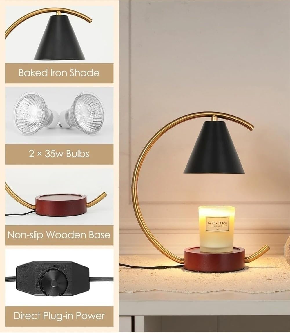 Candle Warmer Lamp with Timer and Dimmer